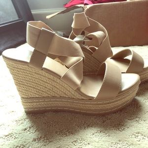 Beige Wedges